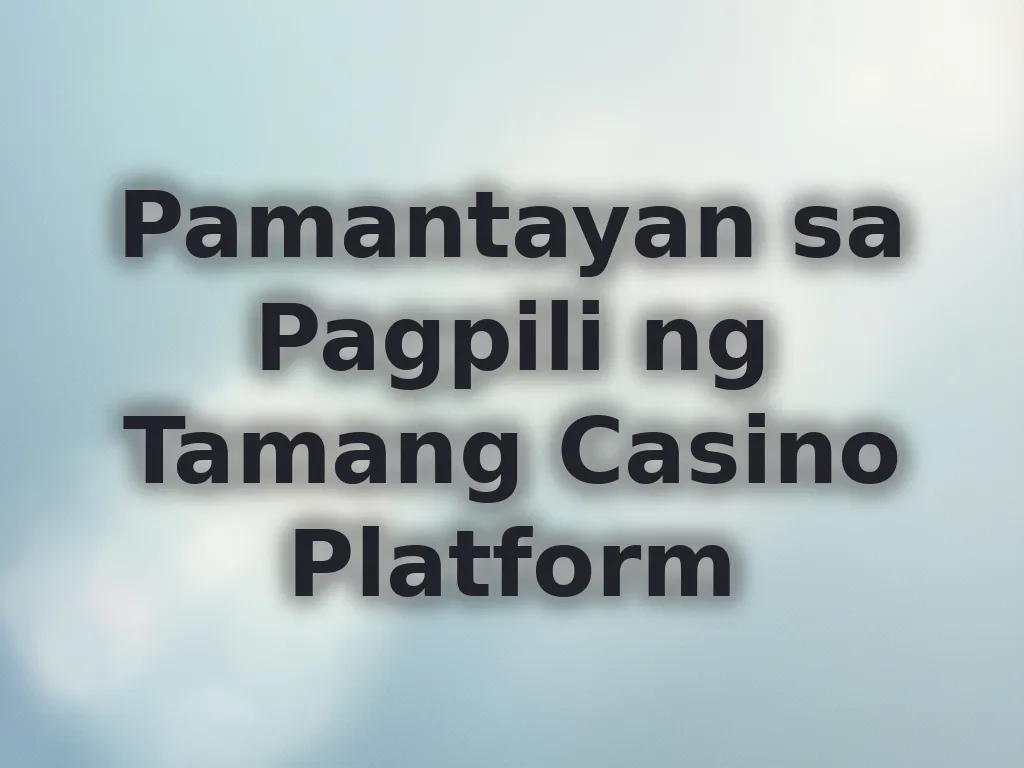 Pamantayan sa Pagpili