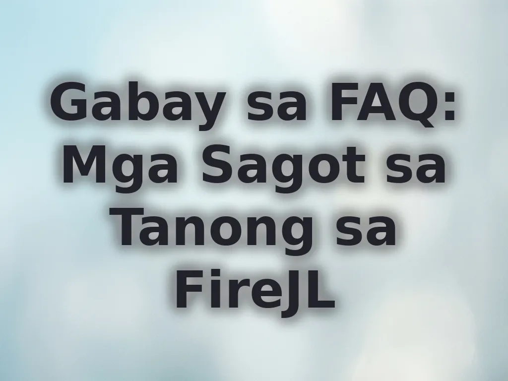Gabay sa FAQ